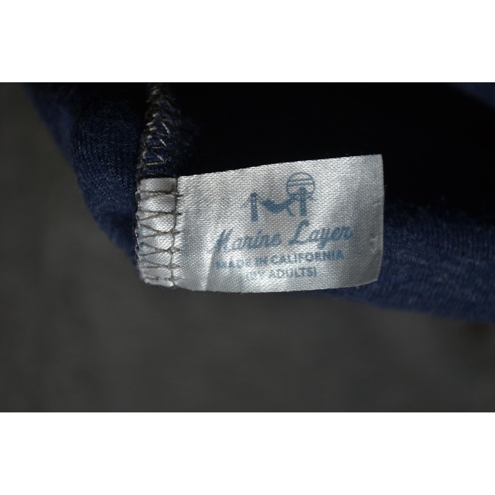 Marine Layer Shirt Mens Medium Gray Long Sleeve Henley Cotton Blend Made USA - Picture 7 of 16